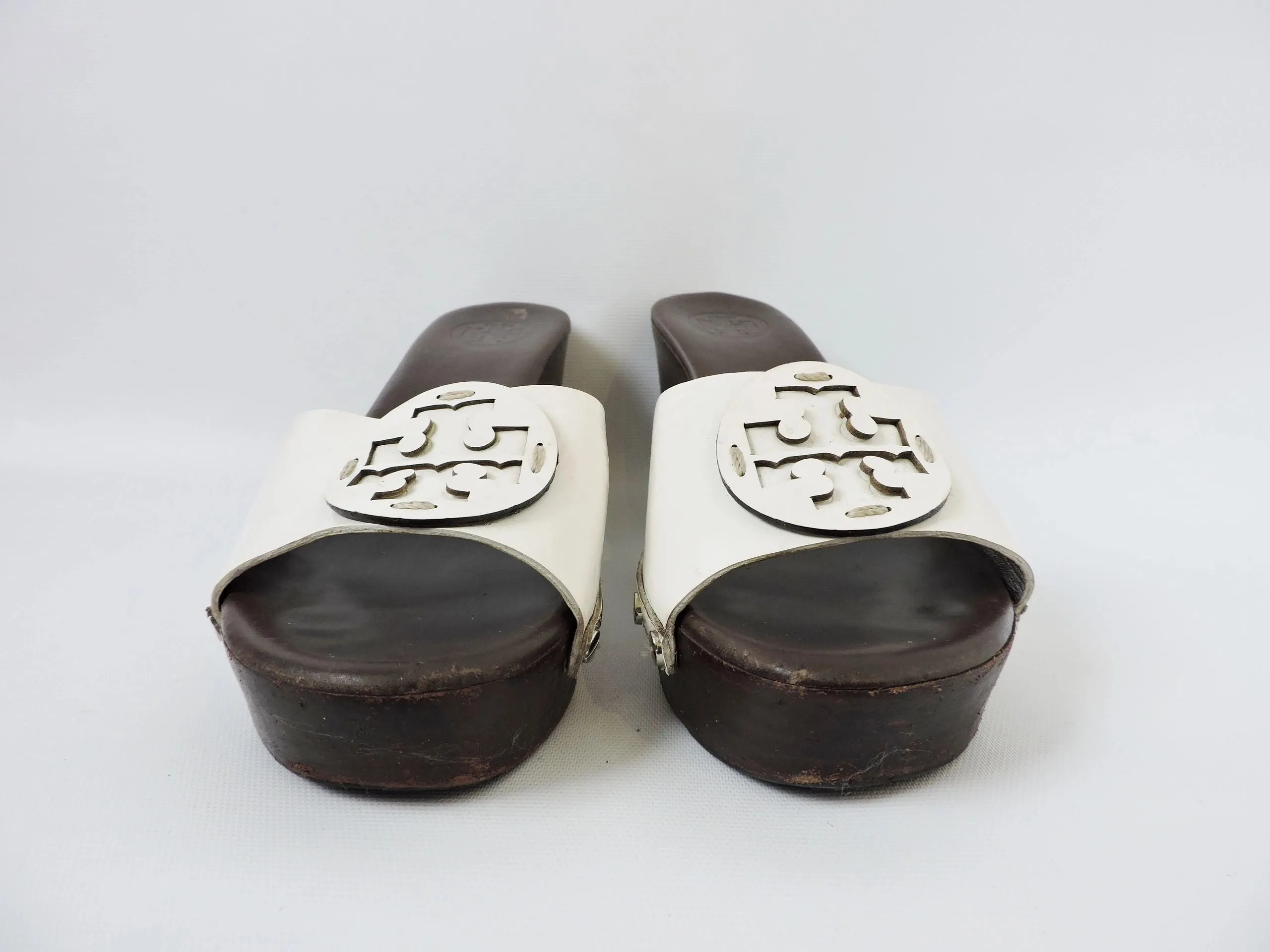 Tory Burch White Slide Size 7.5