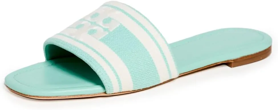 Tory Burch Women's Logo Jacquard Slide Sandals
