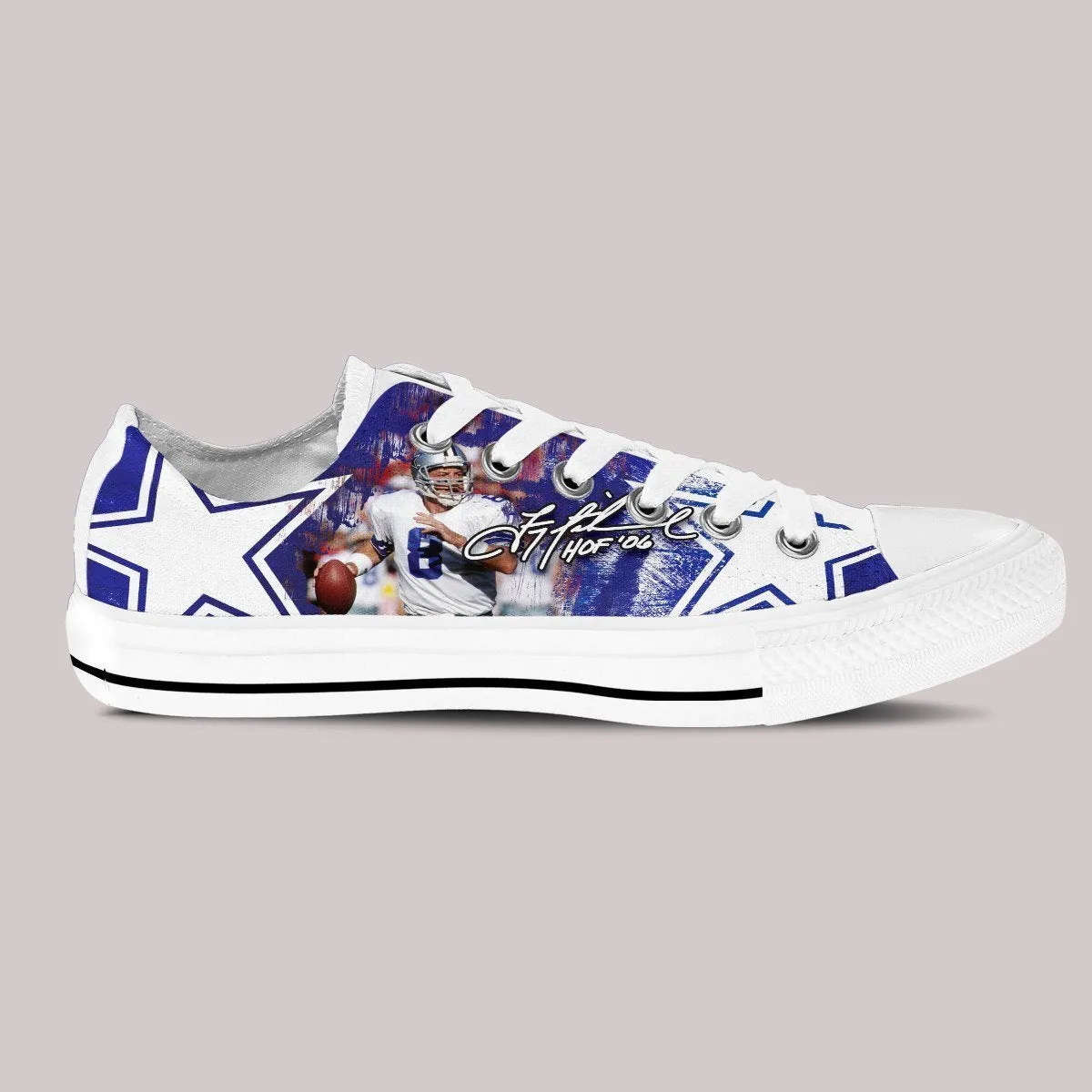 troy aikman ladies low cut sneakers