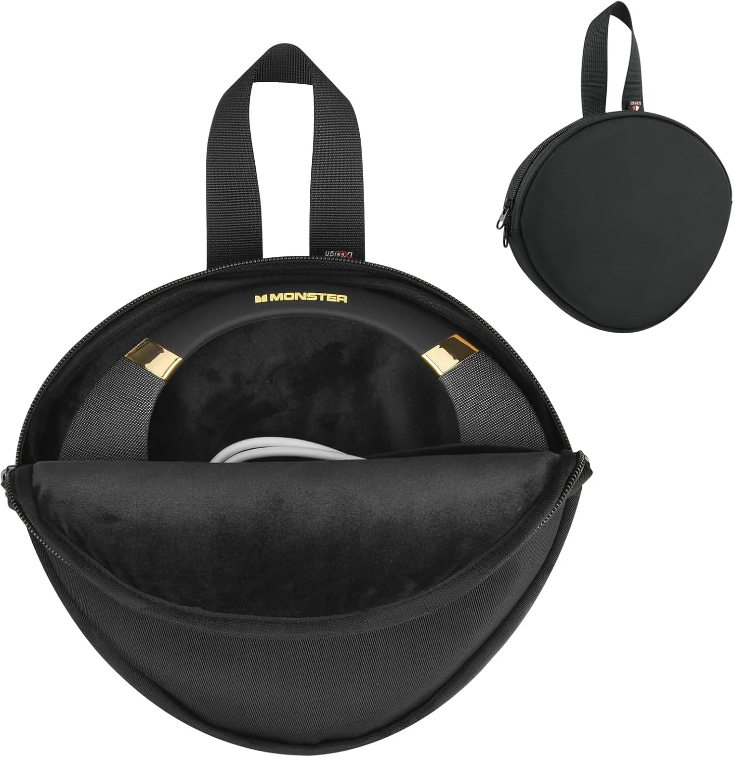 TXEsign Travel Carrying Case for Monster Boomerang Neckband Speaker, Protective Cover Handle Carrying Organizer Storage Cover Bag