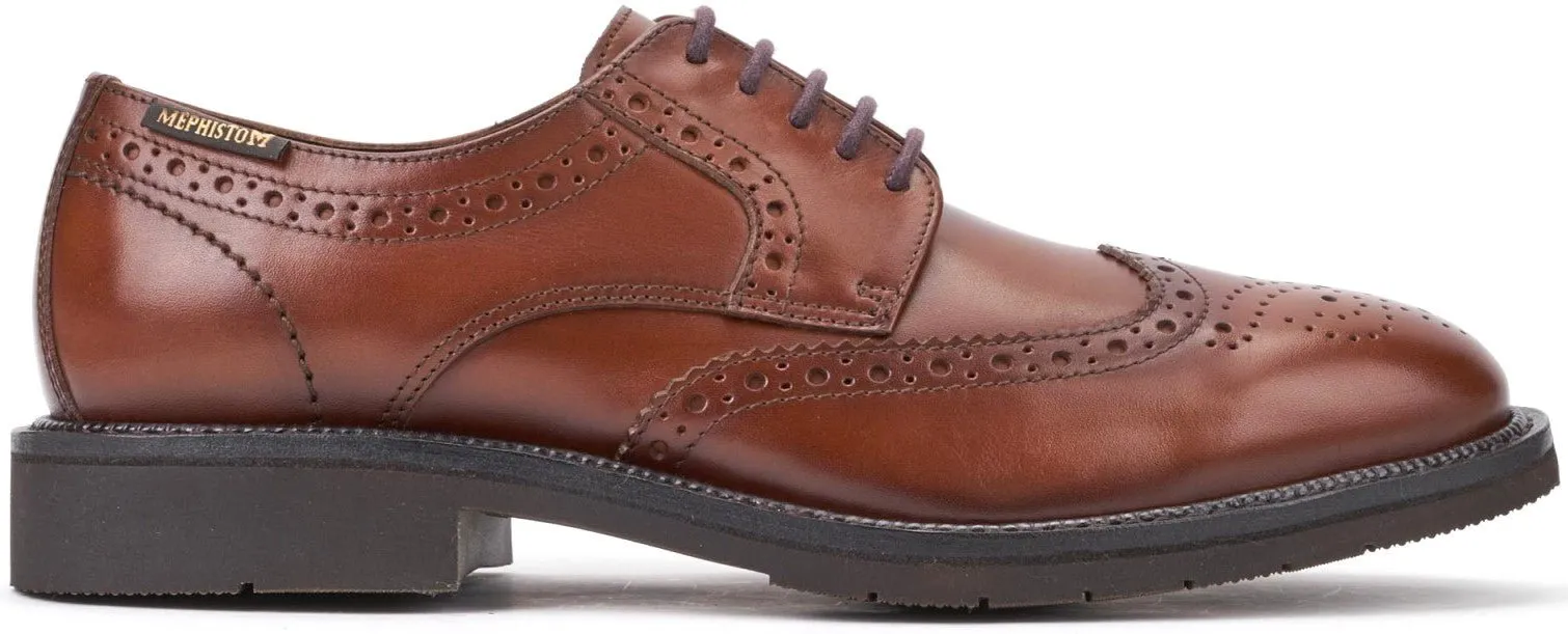 'TYRON' men's goodyear handmade dressed shoe - Chestnut brown
