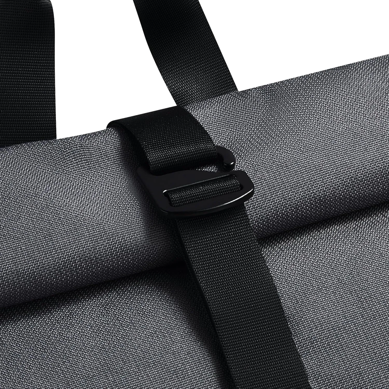 United Colors of Benetton Be Rolltop Backpack, Anthracite, 15.6 Inch Laptop Sleeve