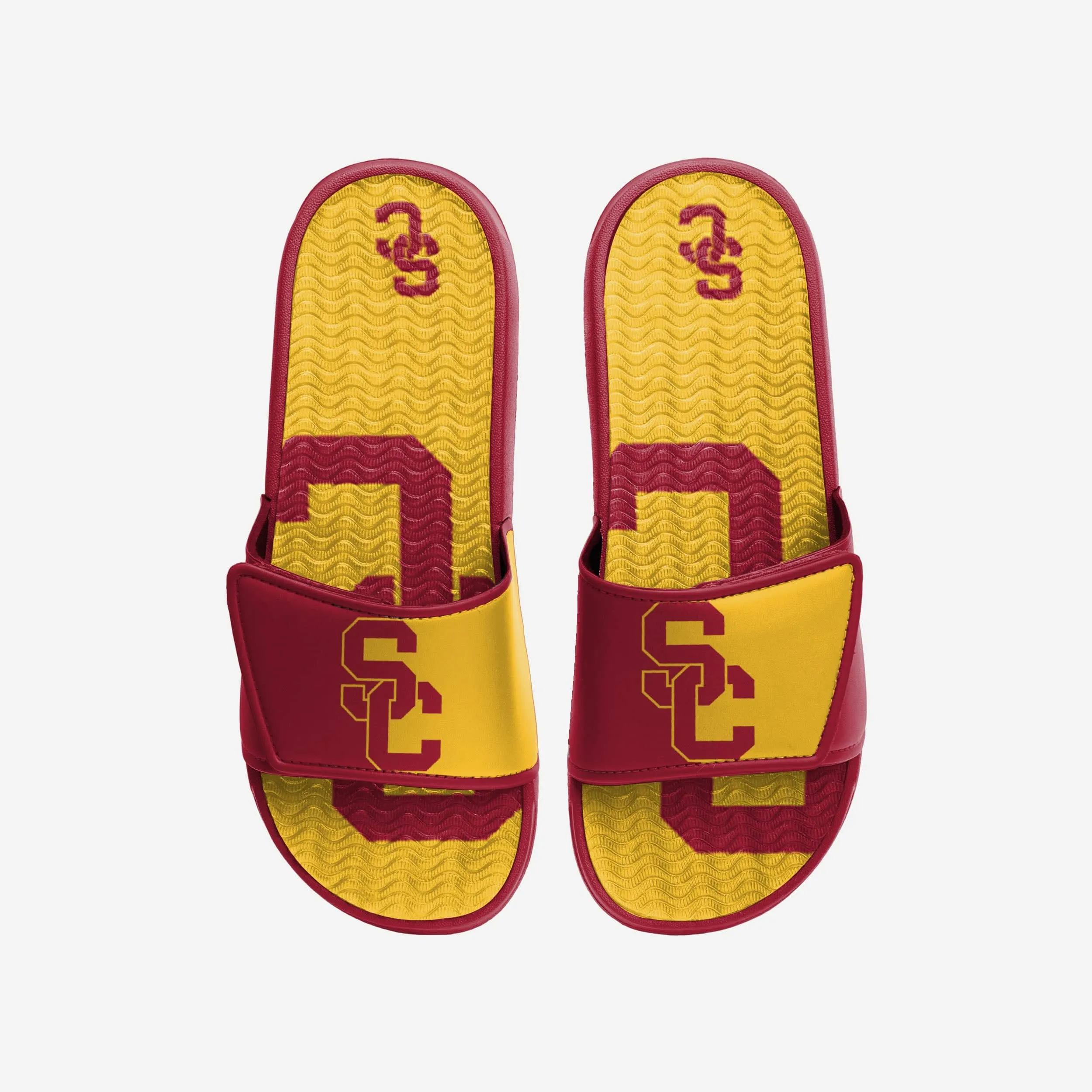 USC Trojans Colorblock Big Logo Gel Slide