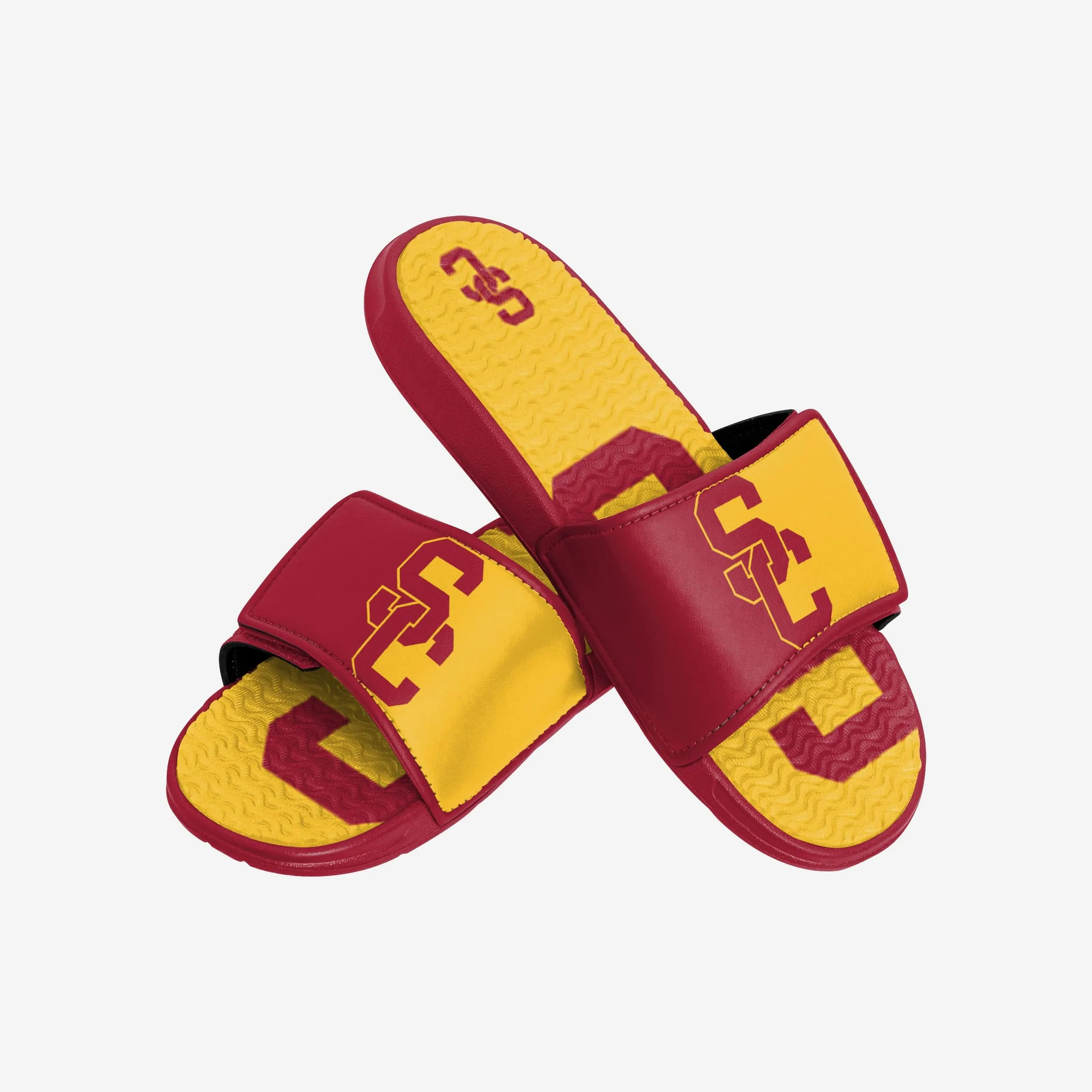 USC Trojans Colorblock Big Logo Gel Slide