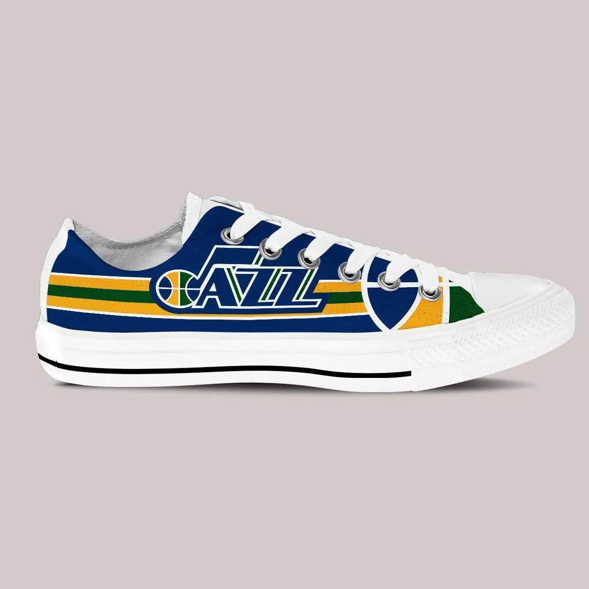 utah jazz ladies low cut sneakers