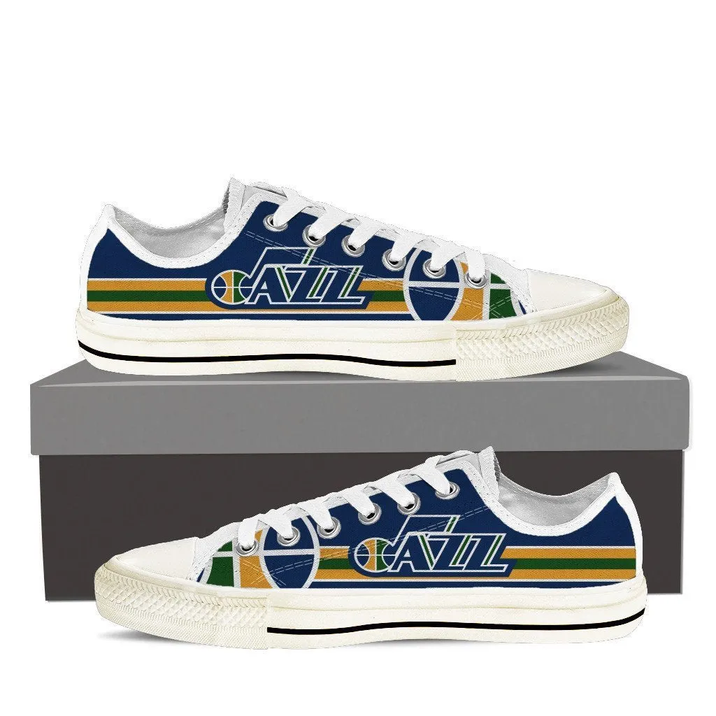 utah jazz ladies low cut sneakers