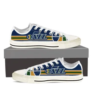 utah jazz ladies low cut sneakers