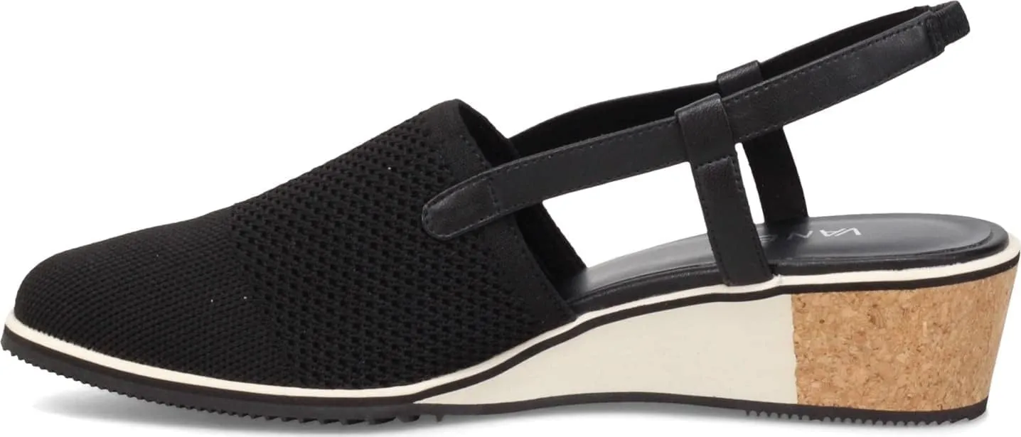 VANELi Womens Greer Sling Back Athletic Sandals Casual Low Heel 1-2" - Black