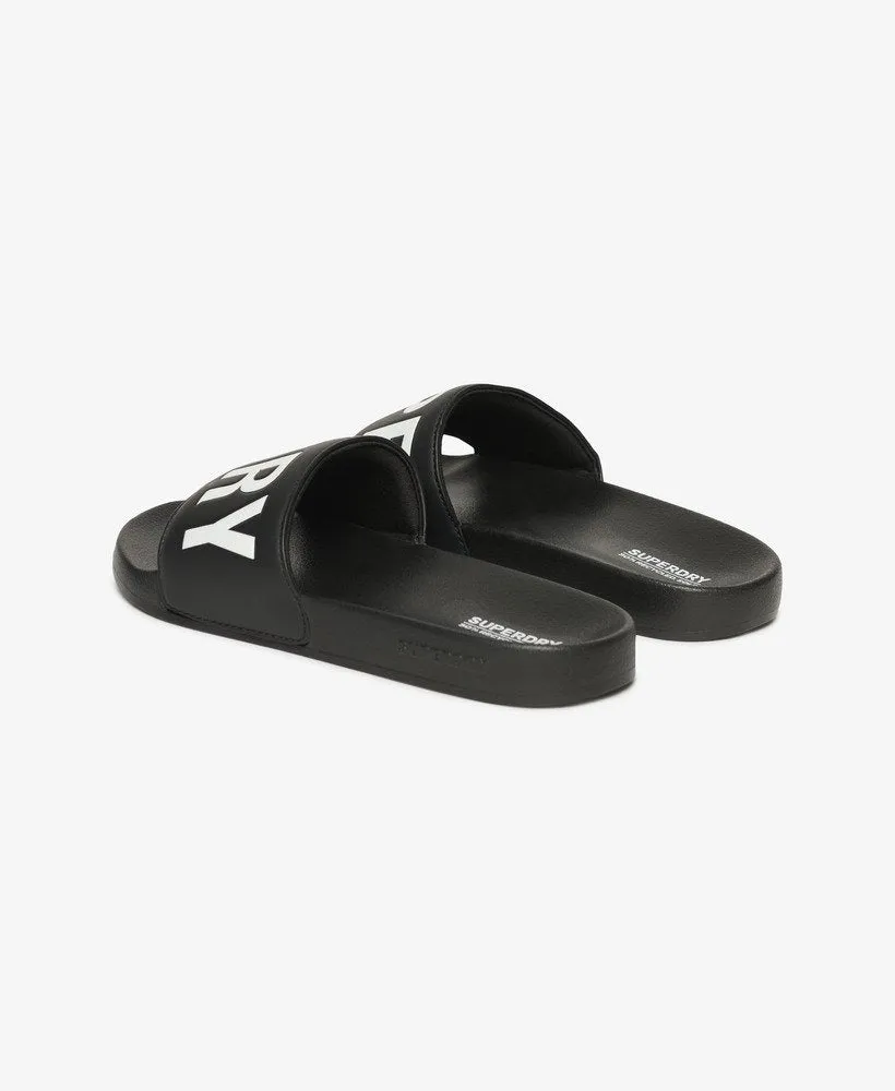 Vegan Core Pool Slides | Black/Optic