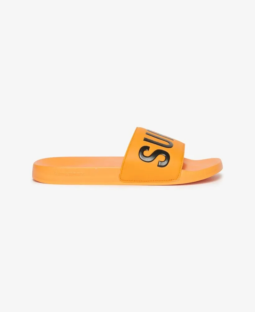 Vegan Core Pool Slides | Bright Marigold/Black