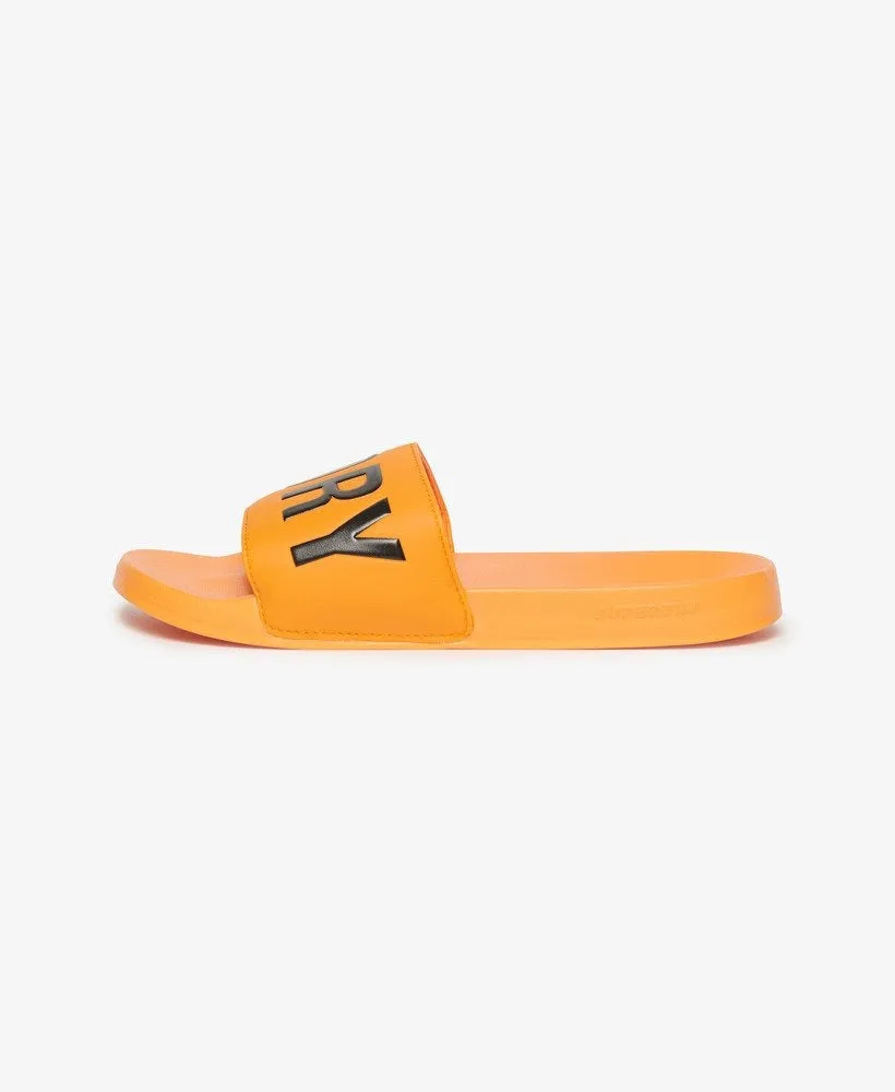 Vegan Core Pool Slides | Bright Marigold/Black