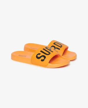 Vegan Core Pool Slides | Bright Marigold/Black