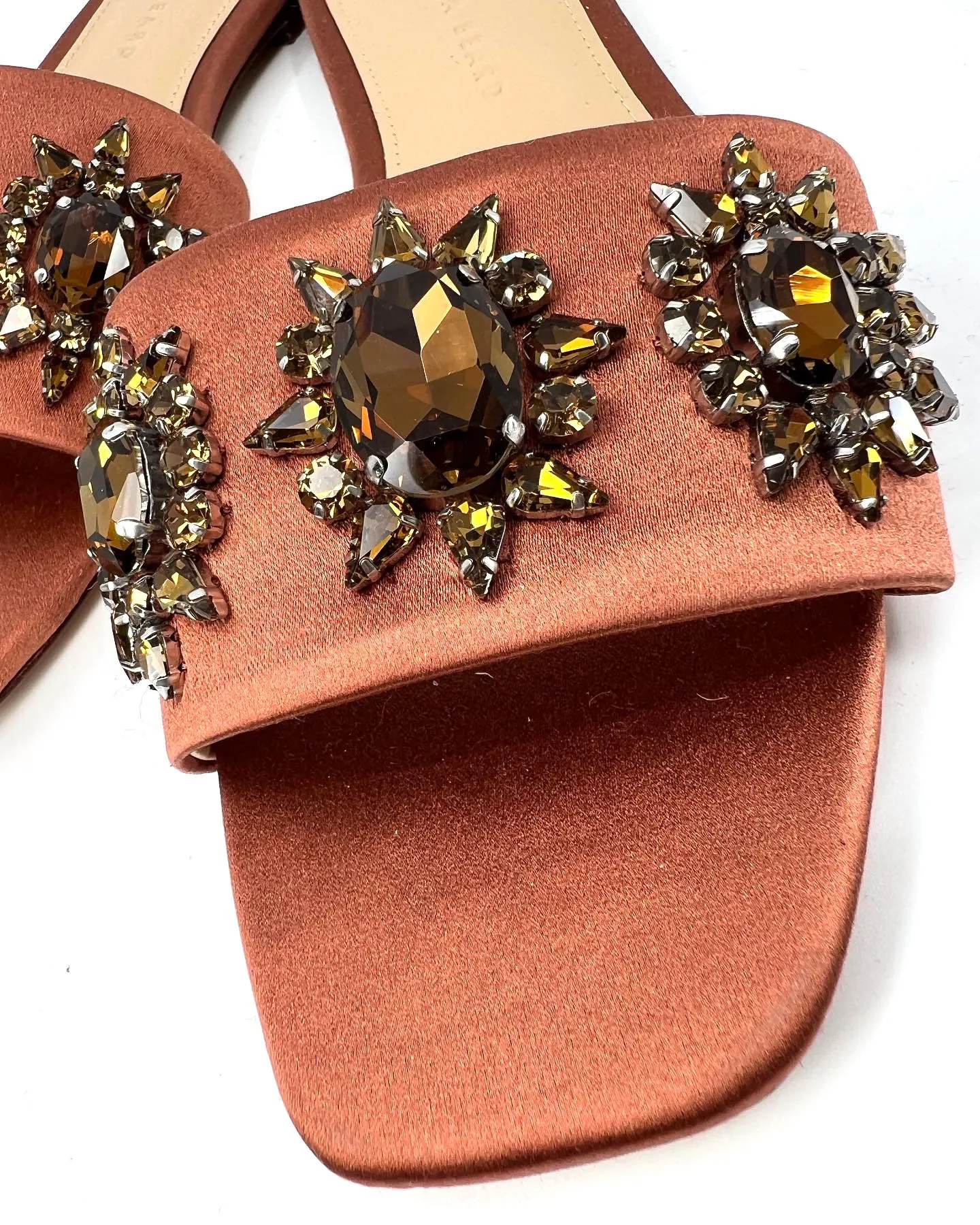 VERONICA BEARD MAGGIE JEWELED EMBELLISHED SLIDE SANDALS