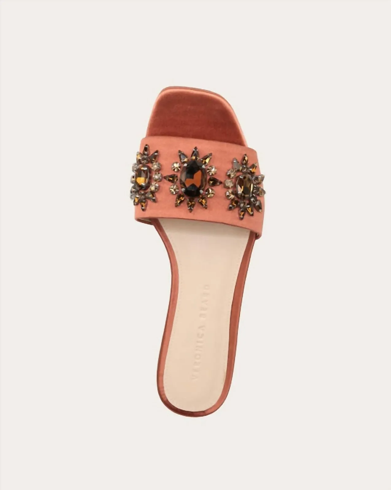 VERONICA BEARD MAGGIE JEWELED EMBELLISHED SLIDE SANDALS