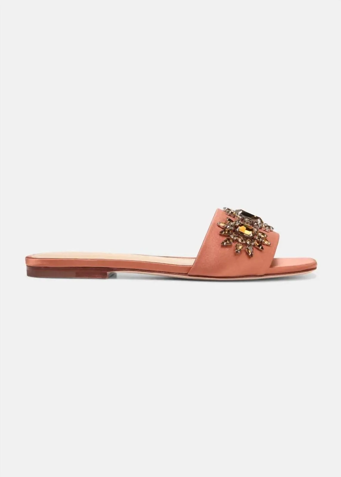 VERONICA BEARD MAGGIE JEWELED EMBELLISHED SLIDE SANDALS