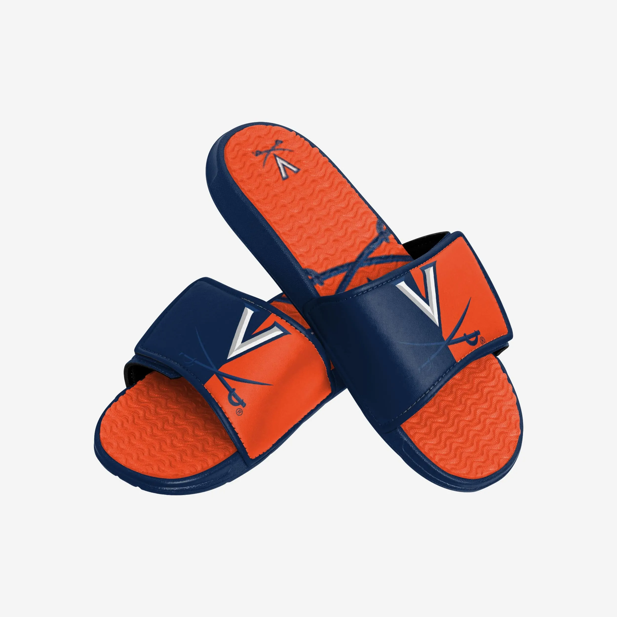 Virginia Cavaliers Colorblock Big Logo Gel Slide