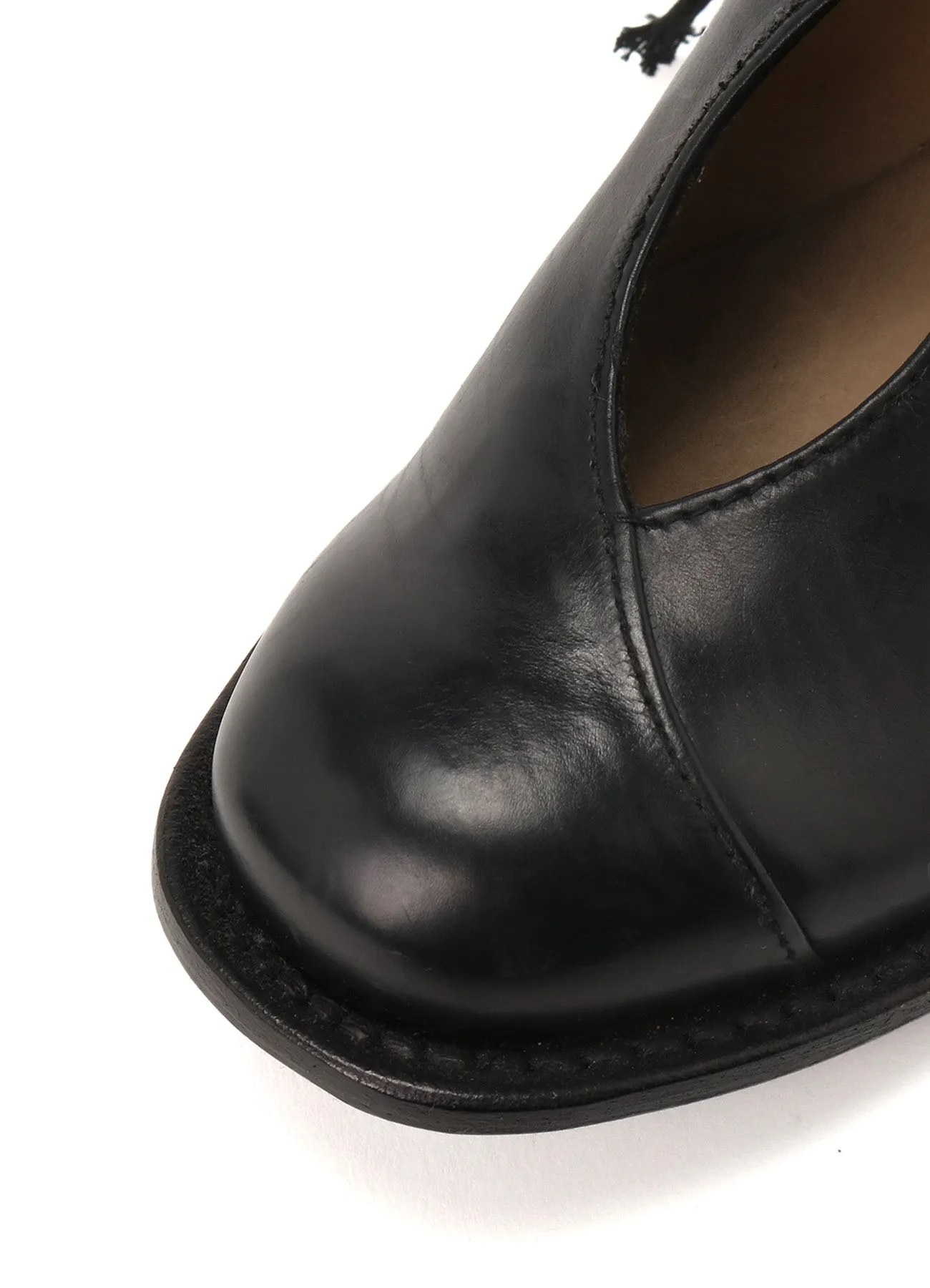 WAXED CALF CUT-OUT DERBY SHOES