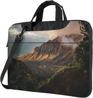 Wilderness Park Printed Laptop Bag Tote Shoulder Briefcase Messenger Bag For Unisex Business Office Work Bag