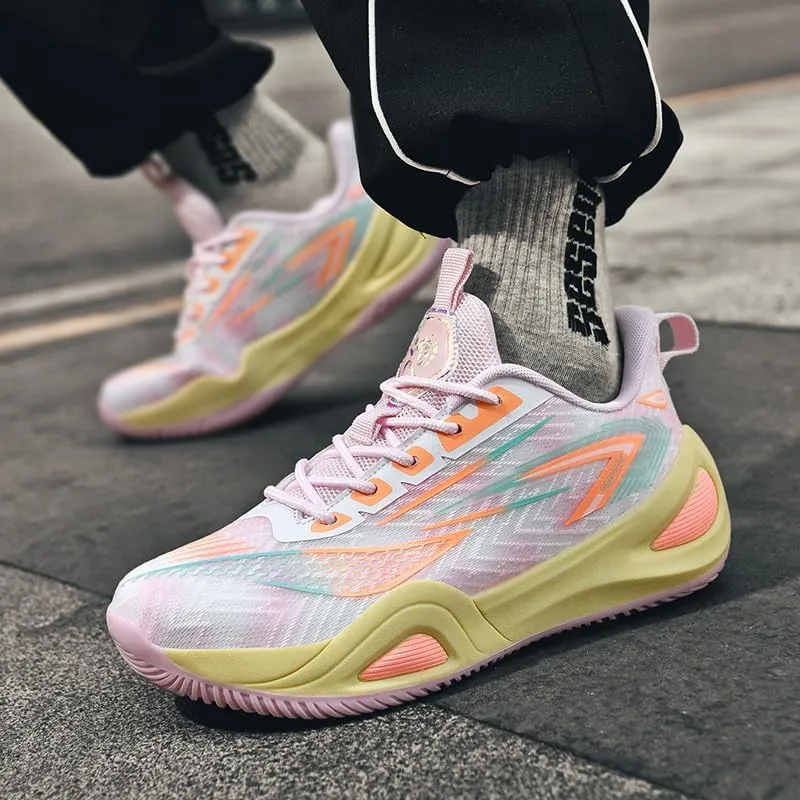 Women Mens Basketball Shoes Fashion Unisex Sport Shoes Breathable Non-Slip Outdoor Casual Lightweight Athletic Walking Running Sport Volleyball Shoes