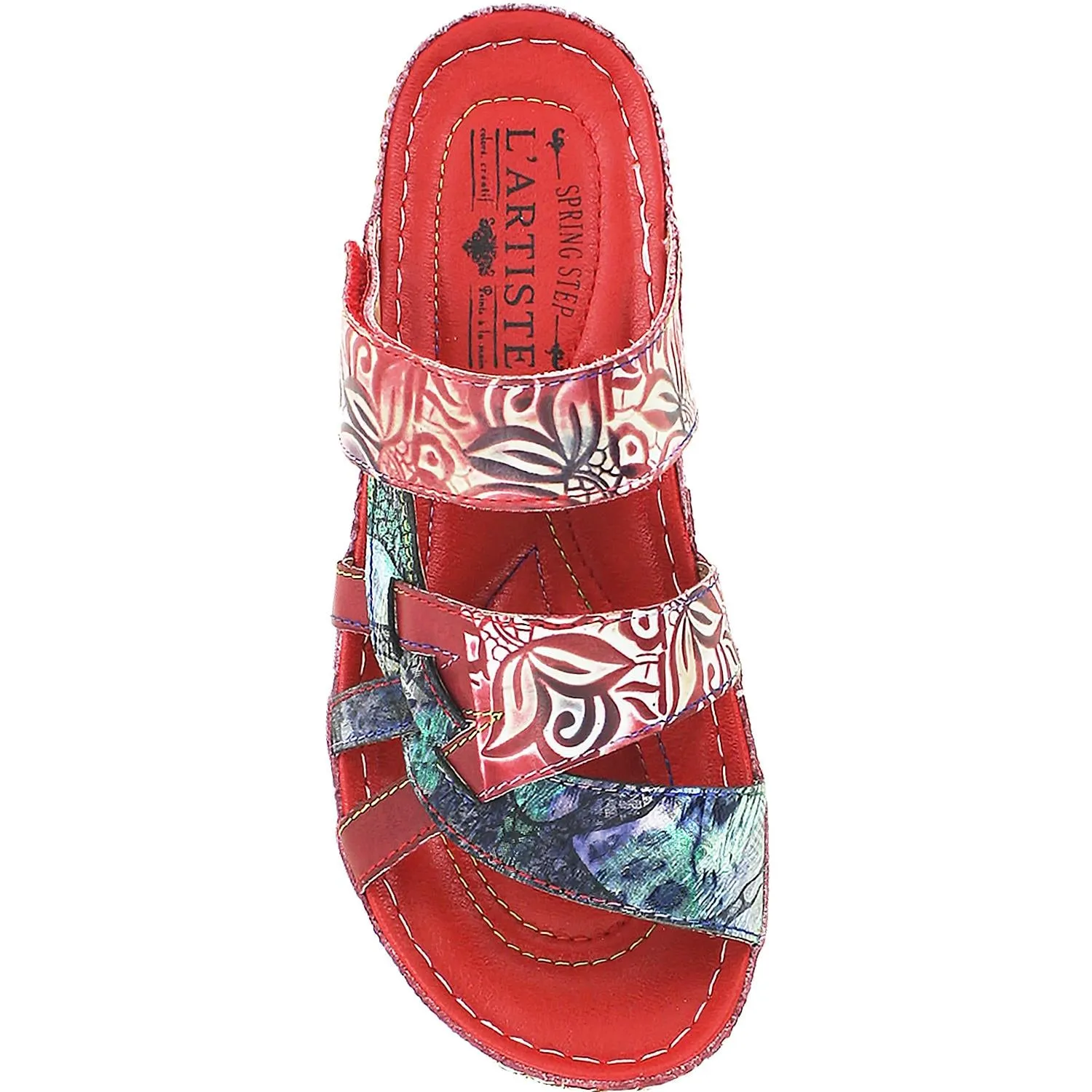 Women's L'Artiste by Spring Step Caiman Red Multi Leather