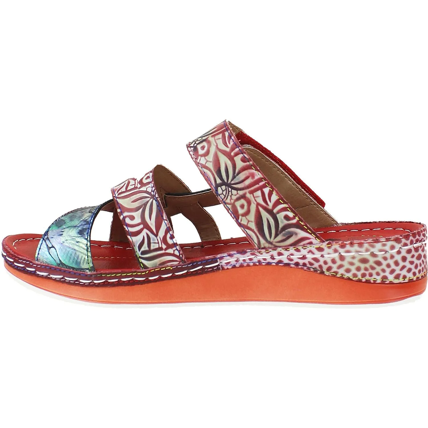 Women's L'Artiste by Spring Step Caiman Red Multi Leather