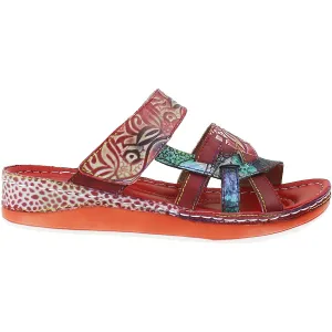 Women's L'Artiste by Spring Step Caiman Red Multi Leather