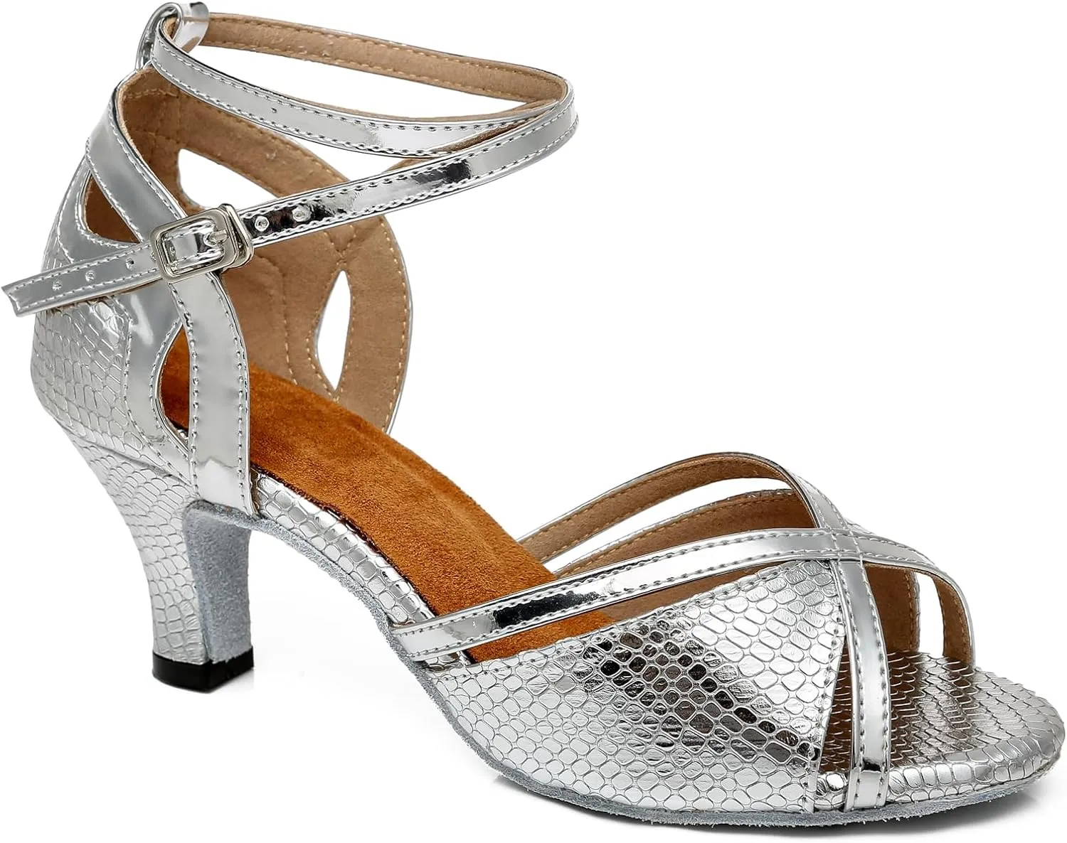 Womens Latin Salsa Ballroom Dancing Shoes Strappy Wedding Prom Sandals