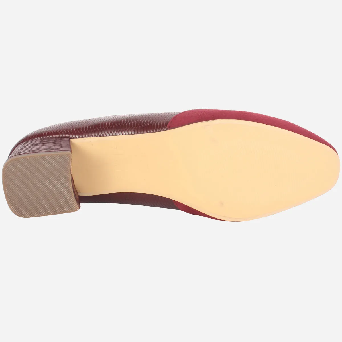 Womens "SKARLET" Round Toe Slide In Court Shoes