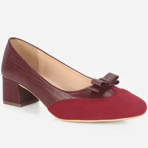 Womens "SKARLET" Round Toe Slide In Court Shoes