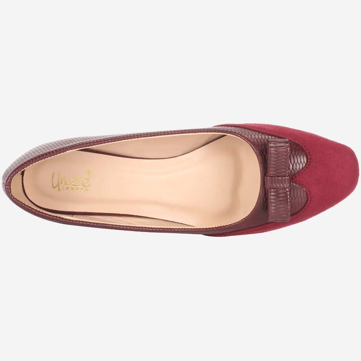 Womens "SKARLET" Round Toe Slide In Court Shoes