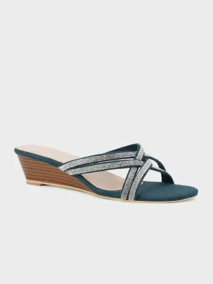 Womens "TOMEDUS" Cross Over Wedge Sandals