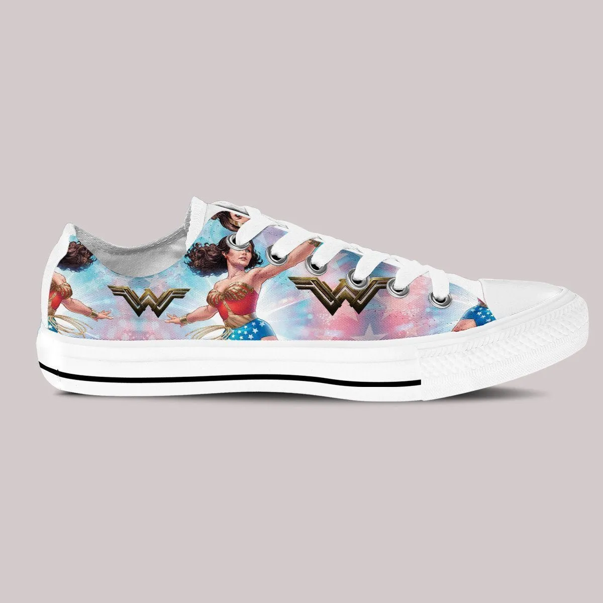 wonder woman ladies low cut sneakers