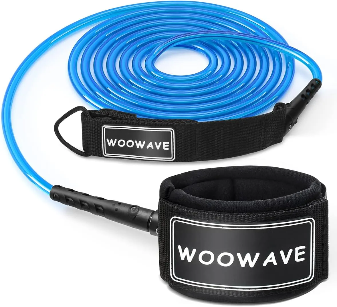 WOOWAVE Surfboard Leash Premium Surf Leash SUP Leg Rope Straight 6/7/8/9 feet for All Types of Surfboards