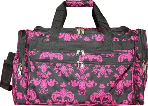 World Traveler Damask 22-inch Carry-on Duffle Bag with Adjustable Shoulder Strap