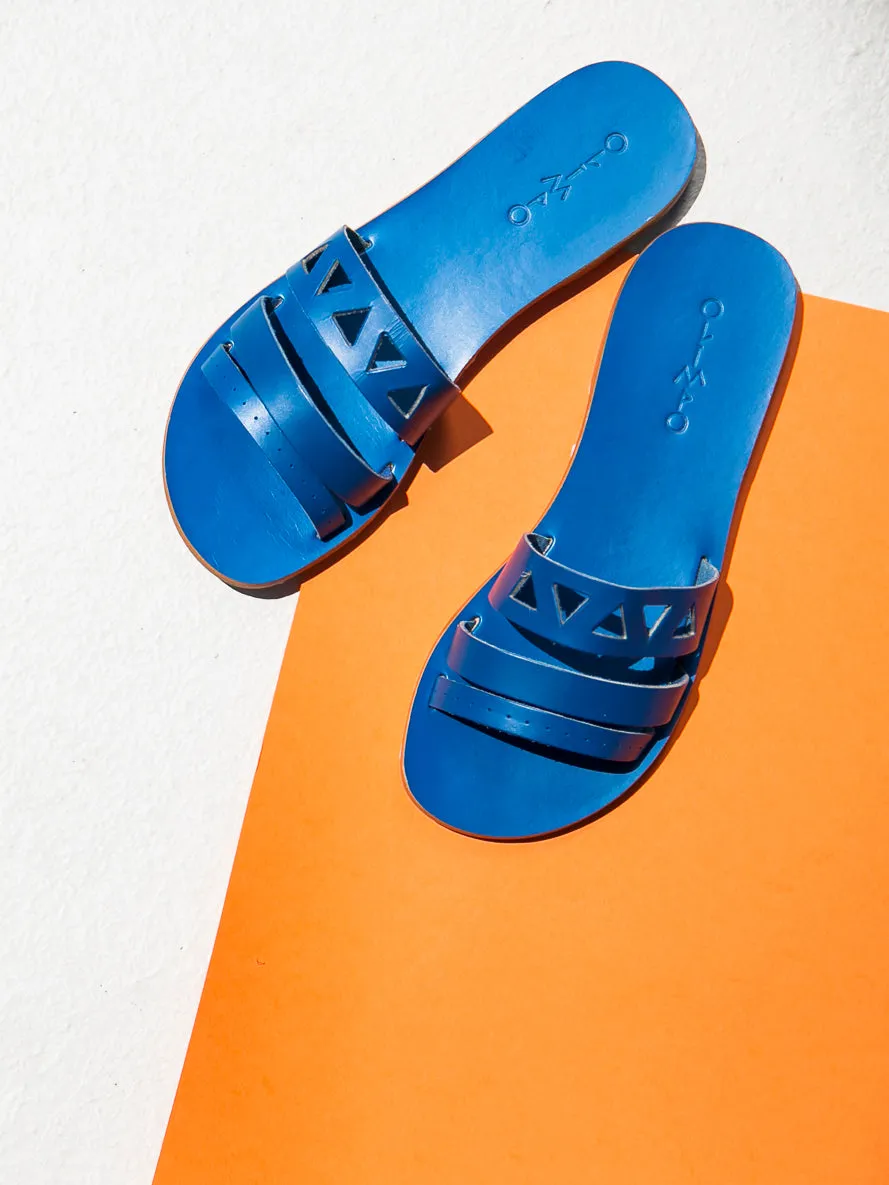 Zoe | Leather Slides