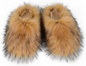 ZSGYCHCY Women's Winter Faux Fur Slides House Slippers Fluffy Sandals Furry Slide Indoor Outdoor